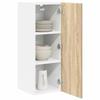Wall Cabinet Sonoma Oak and White 30 X 31 X 80 Cm