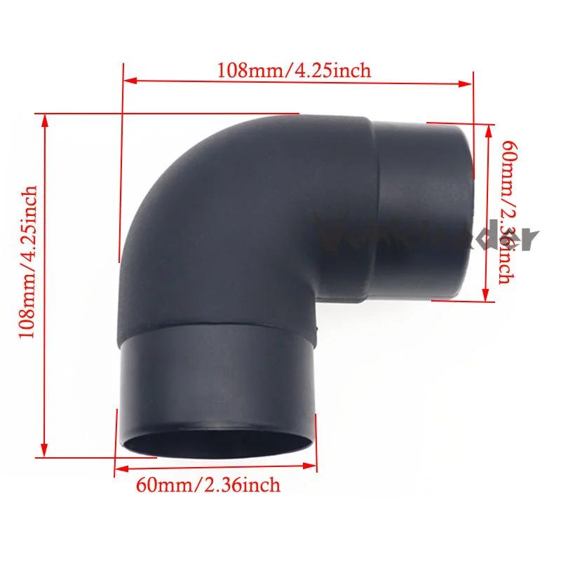 42/60/75/90mm Plastic L-Shaped Air Pipe Elbow Outlet Connector For Webasto Eberspaecher Diesel Parking Car Heater Accessories