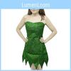 Fee Tinkerbell Cosplay Kleid Grün Pixie Kostüm Für Erwachsene Mit Niedlichem Design Und Baumwollmischgewebe