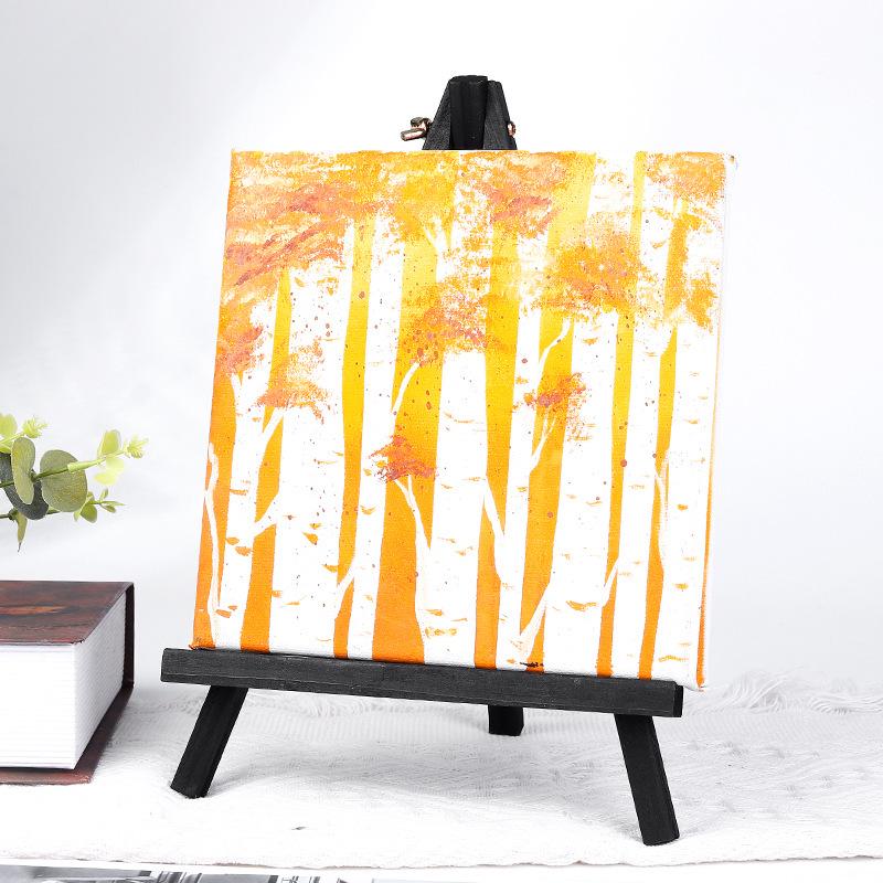 Children's Wooden Mini Easel: 14x20 Painting Display, Desktop Phone Holder, Picture Frame Tripod