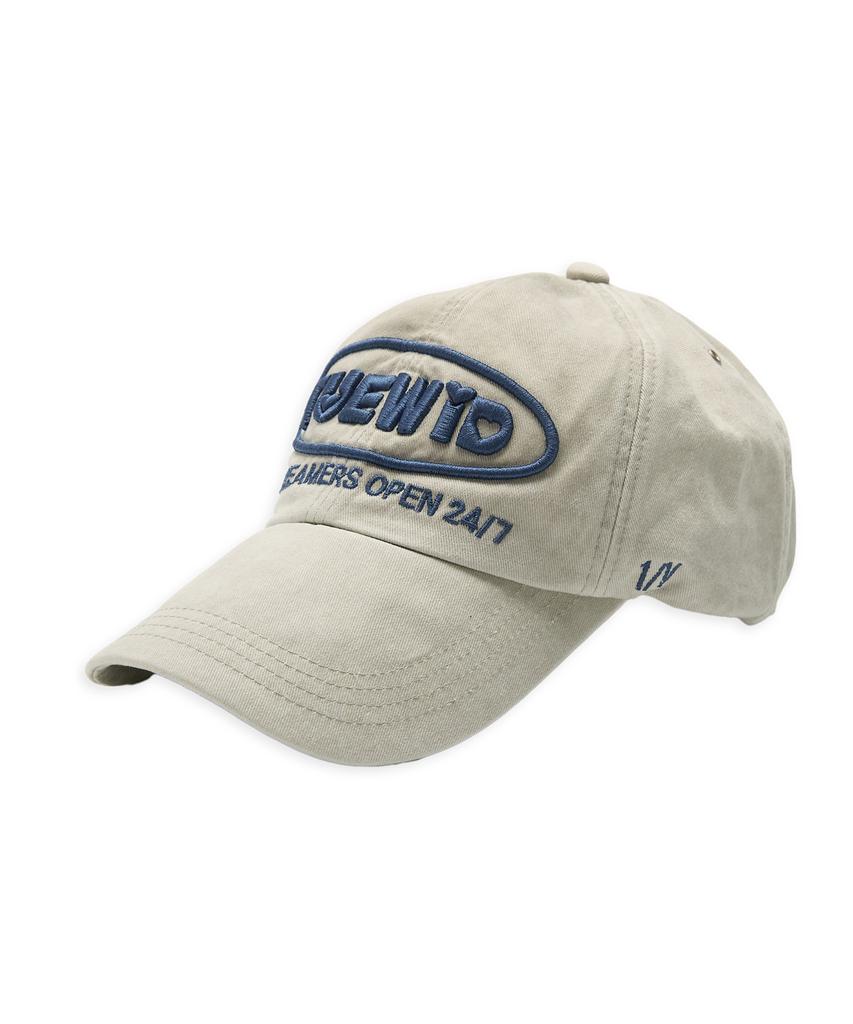 TUEWID Dreamers Open 24/7 Wrinkled Ball Cap In Beige