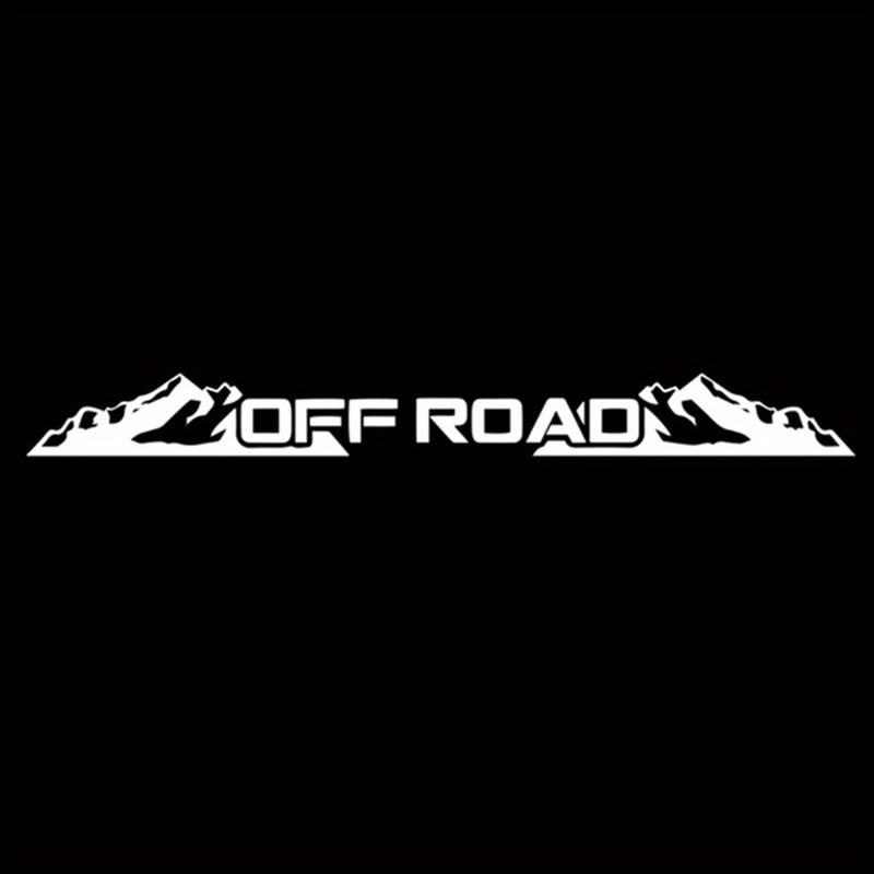 Water-Repellent Off-Road 4X4 Sunscreen Front And Rear Windshield Car Decals Off Road Windscreen Banner Decal Window Sticker