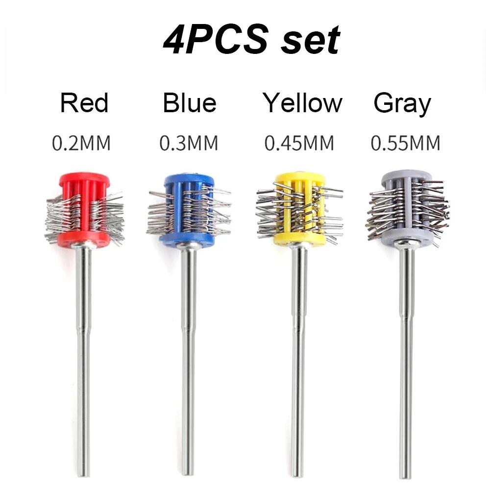1PCS Professional Polishing Sand Hanging Matte Steel Wire Brush 2.35MM Handle Jewelry Making Tool 0.2mm/0.3mm/0.45mm/0.55mm