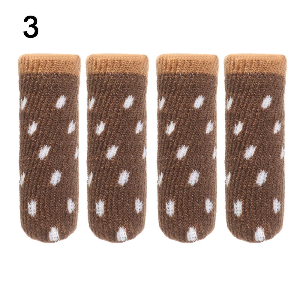 Protective Case Knitted Non-Slip Furniture Feet Cover  Chair Leg Caps Furniture Socks Pads