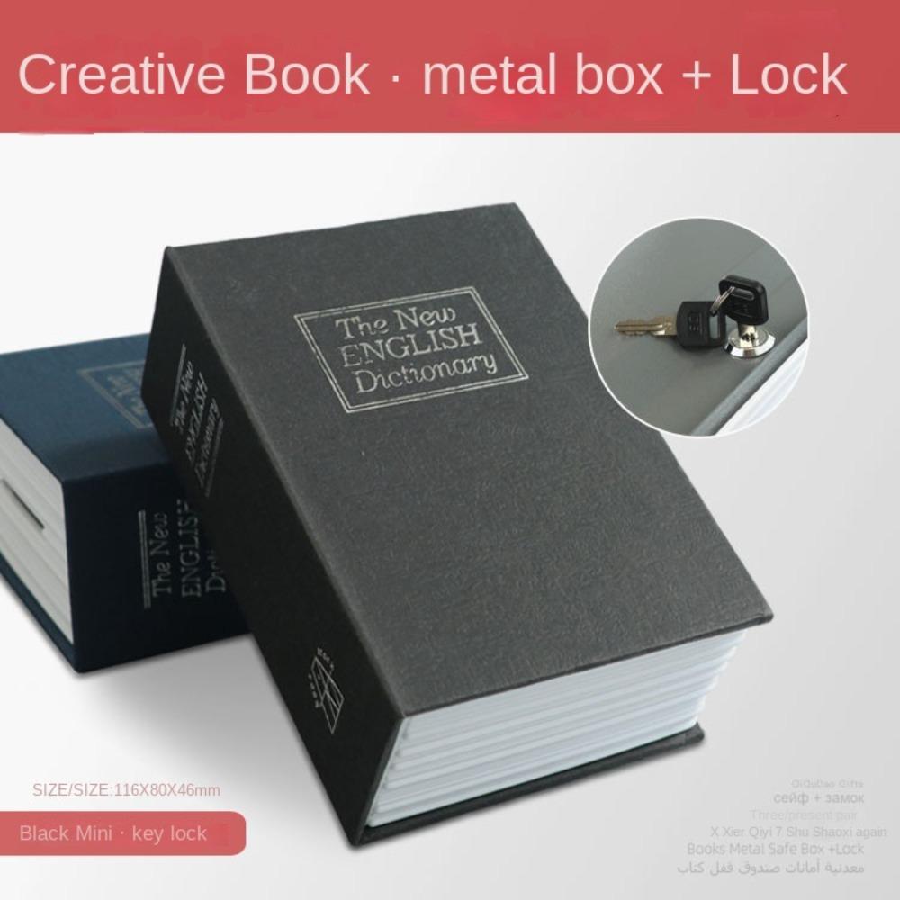 Bank Secret Stash Booksafe Dictionary Hollow Book Simulated Book Safe Metal Box Safe Diversion