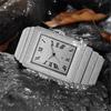 Diamond-encrusted Watch Men's Hip-hop Gypsy Square Black Giant Flash Gold Calendar Quartz Watch