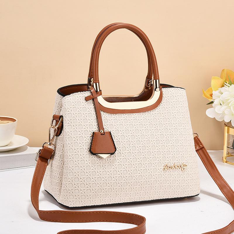 Lady Mother Bag New Multi-layer Handbag with Large Capacity Middle-aged Mother-in-law Single Shoulder Crossbody Bag Woman