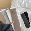 Double Needle Calf Socks Ultra-Thin Stacking Socks Wind Blogger With The Same Soft Korean Vertical Striped Ballet Shoes