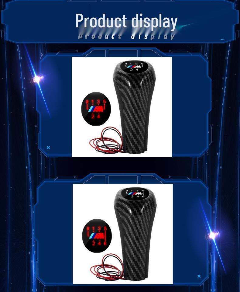 Roter LED-Schalthebelknauf für BMW Schaltgetriebe - Schalthebelkugel Autozubehör