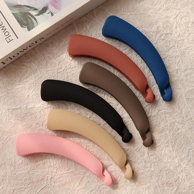Simple Cross Hair Claws Elegant Hair Barrettes Casual Plastic Banana Clip  Party