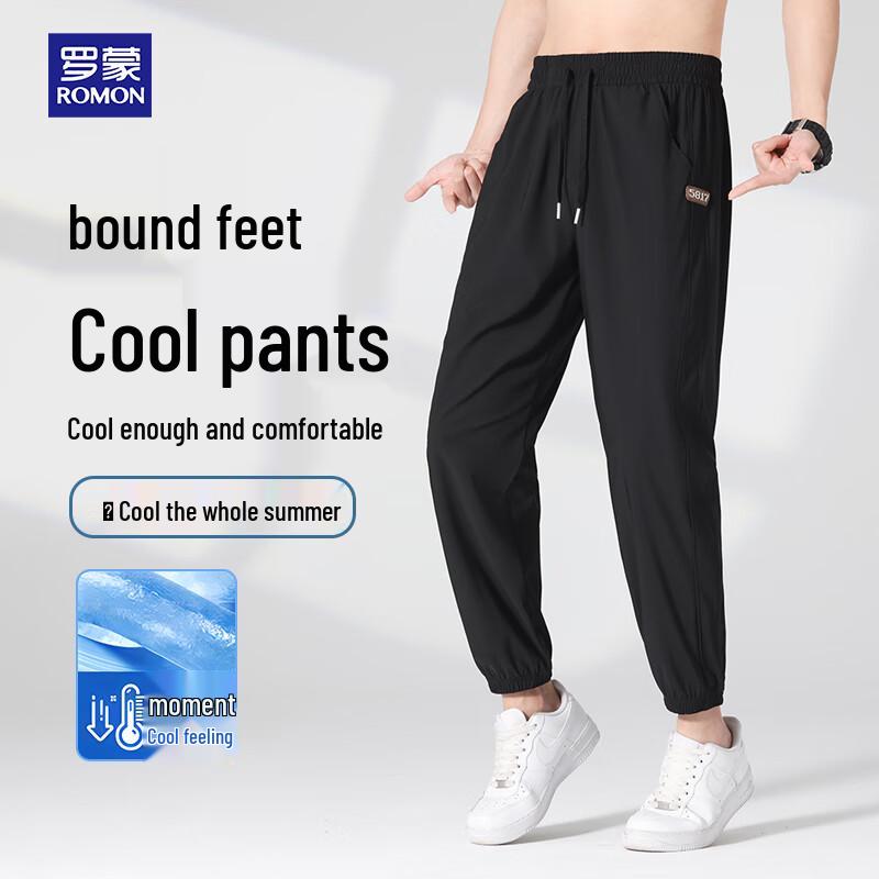 

Мужские брюки-джоггеры ROMON из ледяного шелка L