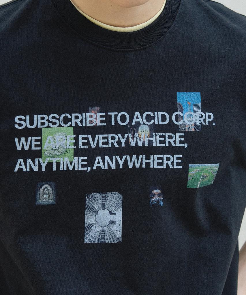 SLOWACID Photodump Short Sleeve T-Shirt [Black]
