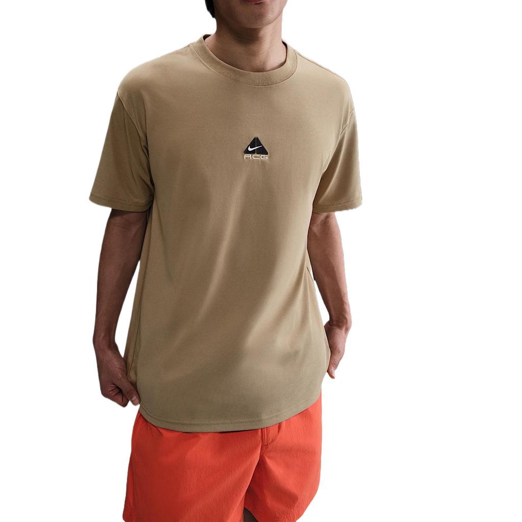 Nike ACG T Shirts Men's Khaki Crew Neck DQ1816-297