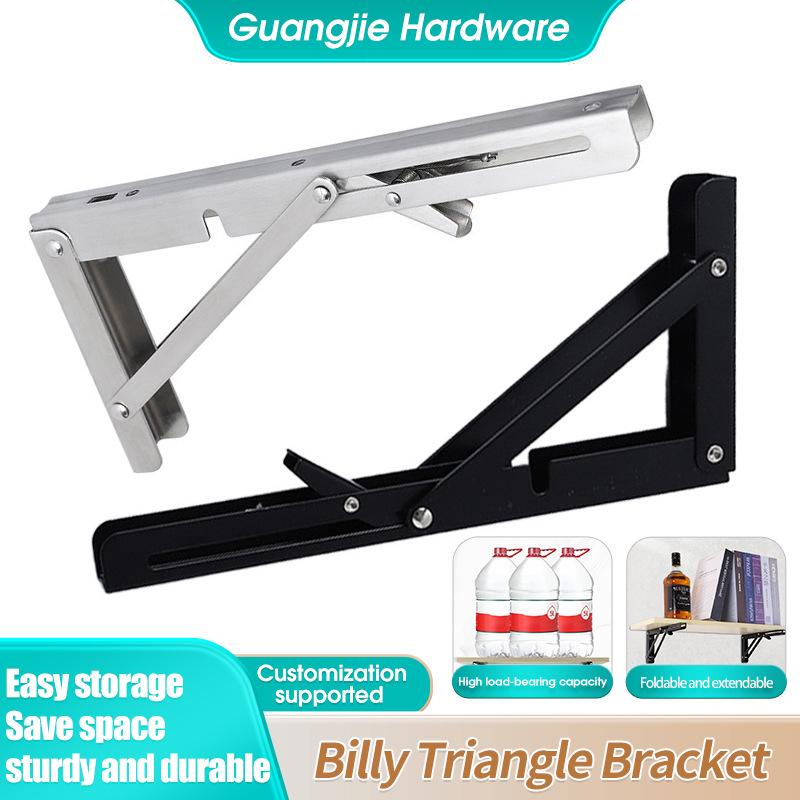 Stainless Steel Folding Triangular Wall Shelf Support Bracket