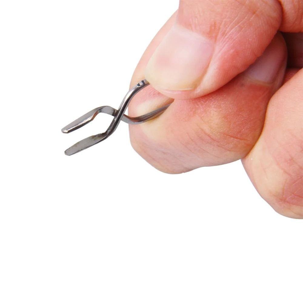 Stainless Steel Fly Tying Tool Lures Creation Feather Wrapping Tool Portable Lure Making Clips