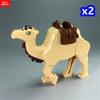 2 pezzi MOC Mattoncini Animale Cammello Principe del Deserto Avventura Film Città Modello Blocchi da Costruzione Giocattoli Educativi Regali per Bambini
