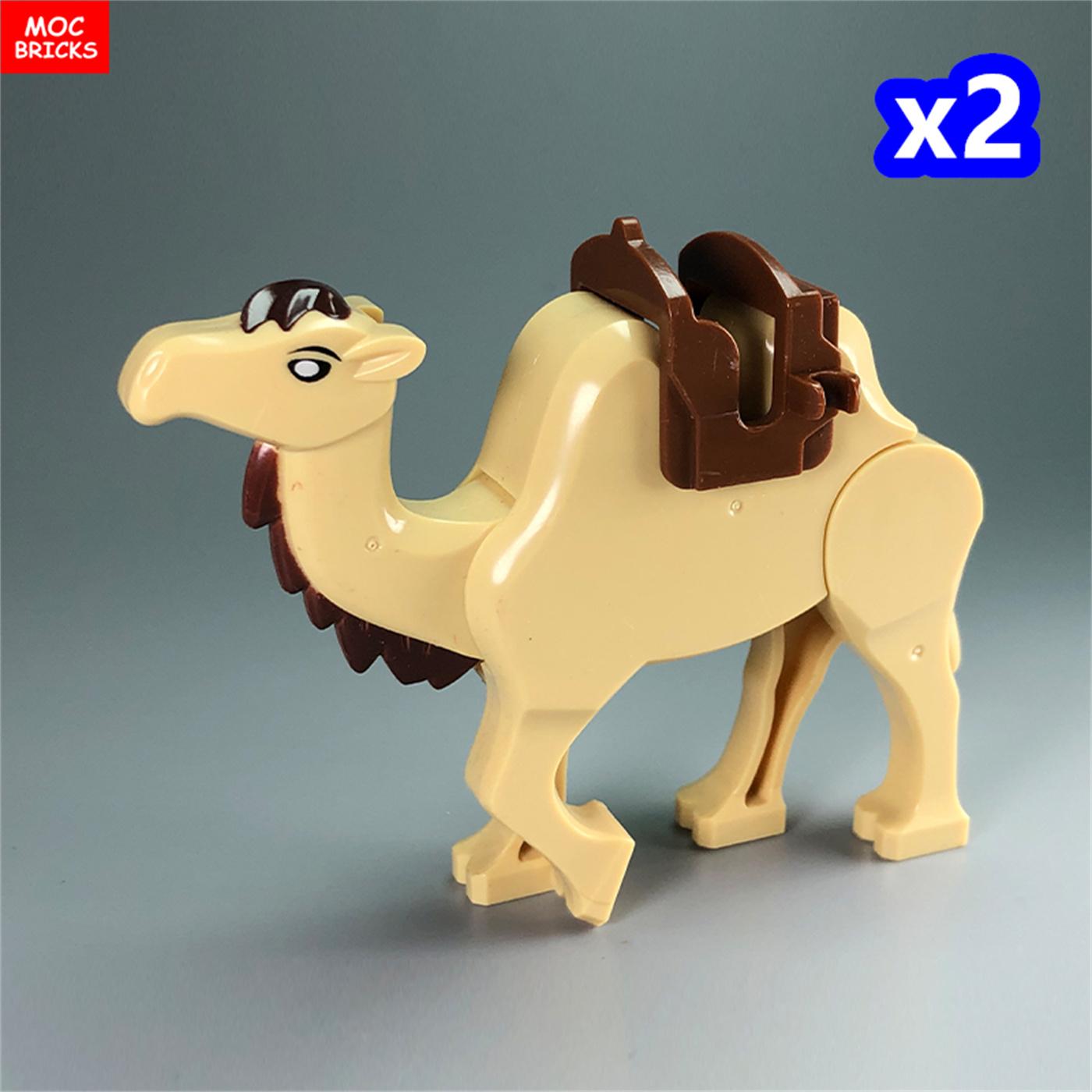 2pcs MOC Bricks Animal Camel Desert Prince Adventure Film City Blocks Educational Playthings Children s Presents
