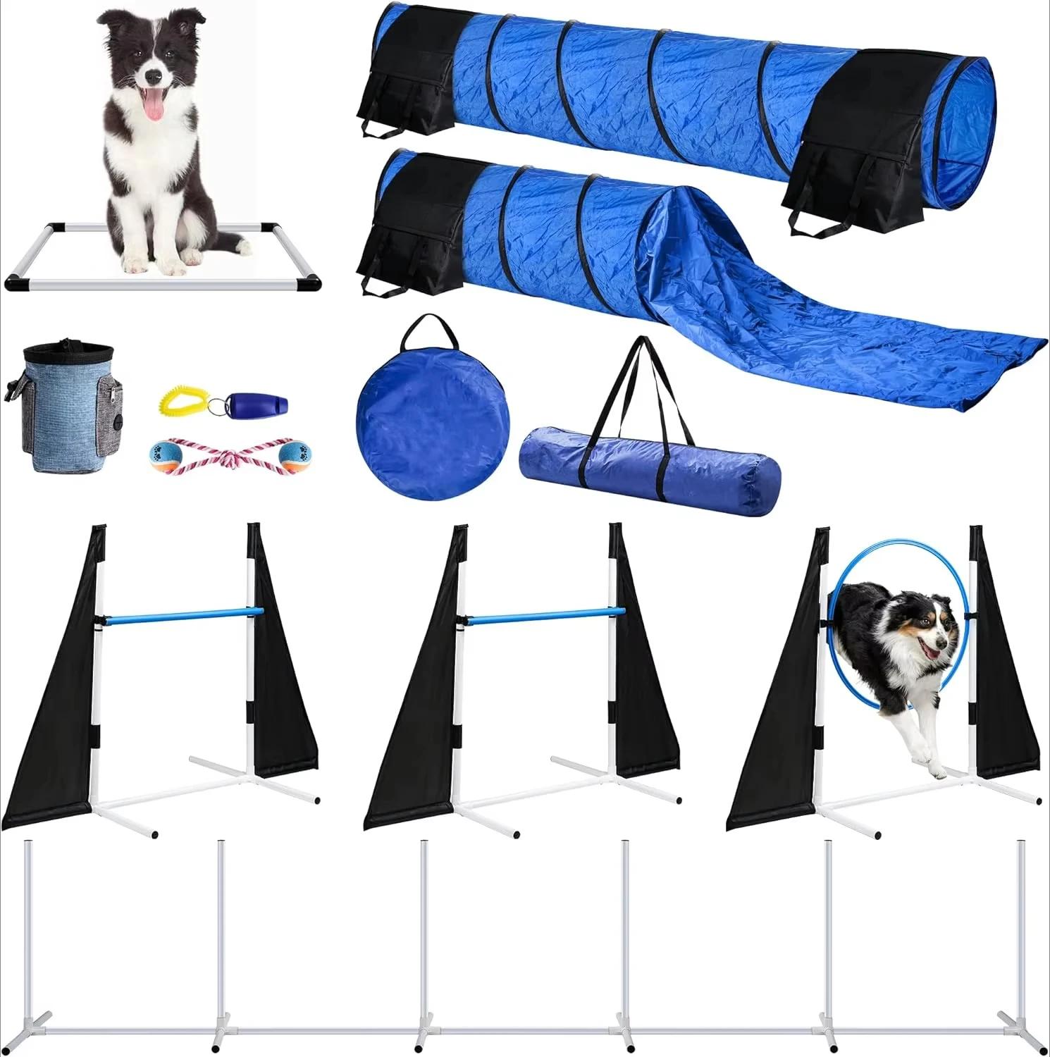 Dog Agility Training Equipment Cloth Dog Canine Fitness Obstacle Course with Dog Agility Tunnel Pet Training Products