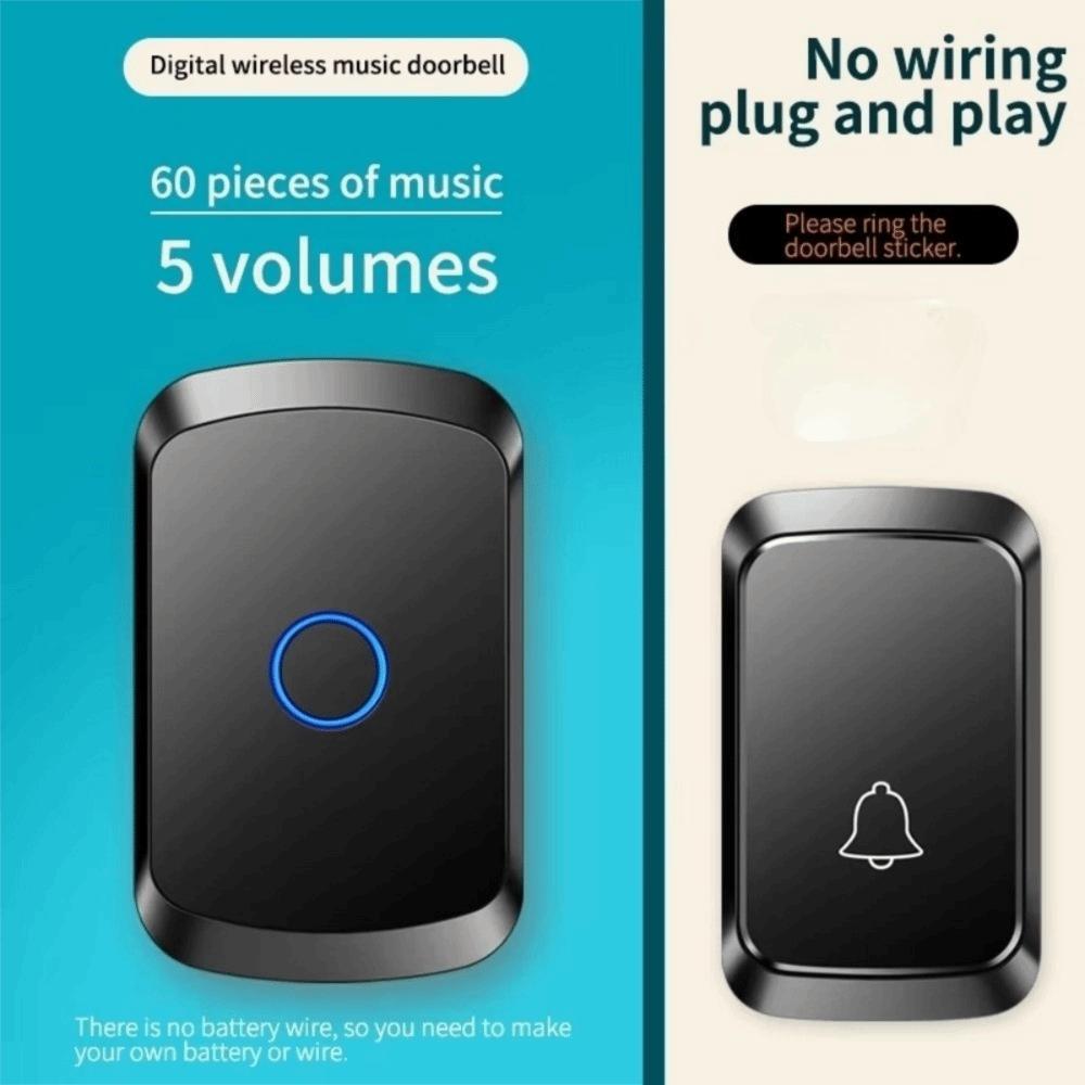Waterproof Smart Doorbell 300M Range Welcome Doorbell Long Range Wireless Doorbell  Smart Home