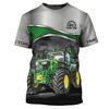 Farm Tractor Graphic T Shirt For Men Truck 3D Printed T-Shirts Casual Round Neck Tops Loose Short Sleeve Oversized Unisex Tees