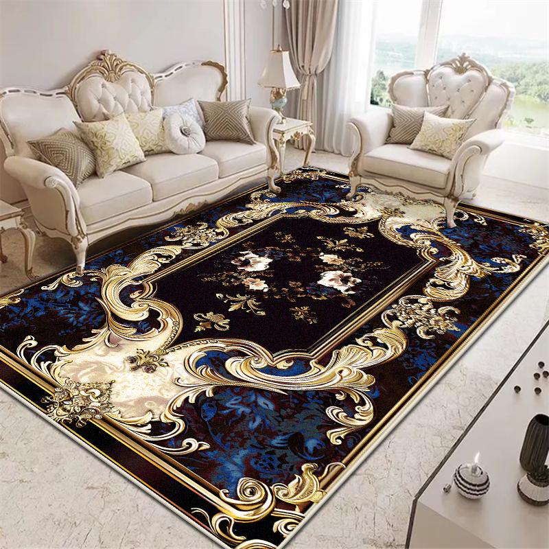 Large Size Luxury Gorgeous Carpet Living Room Decoration Coffee Table Area Non-slip Floor Mat Bedroom Cloakroom Entrance Rugs