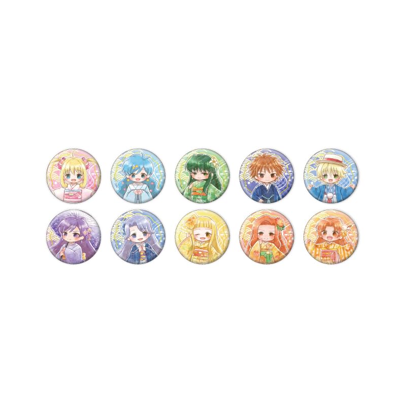 

Mermaid Melody Pichi Pichi Pitch 05 Kimono ver. [Graff Art Illustration] Holographic Can Badge [65mm] Box of 10
