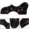 Self-Adhesive Folk Guitar Pickguard Accessories Pickguard Scratch Plate for Acoustic Guitar Bass Violin Black and White Pattern (Black Pattern)