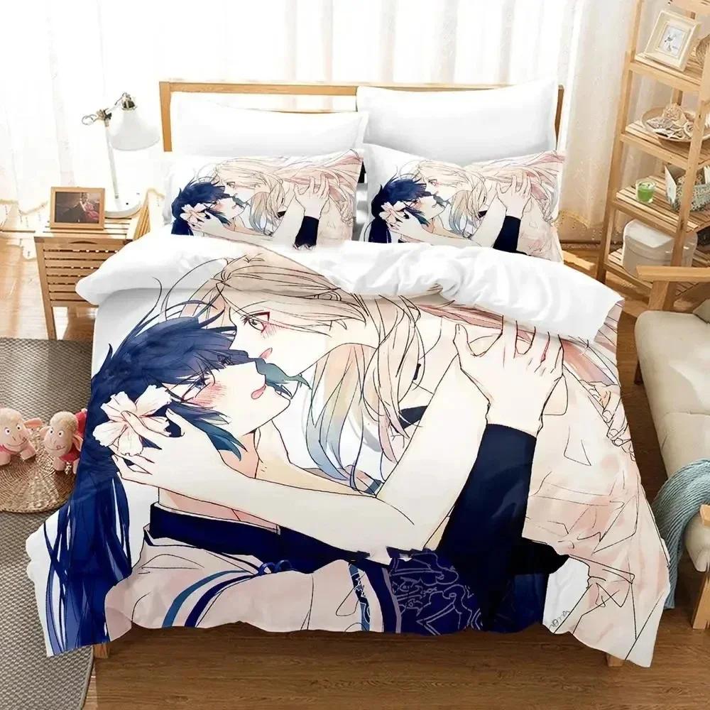 3D Anime Game Olympia Soire Printed Bed Set Duvet Cover Pillowcase Bedding Set Bed Linen Sheet Quilt Cover Full Queen King Size