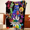Game R-Rainbow F-Friends Throw Flannel Throw Blanket, Lightweight Cozy, Durable Washable cute Cool