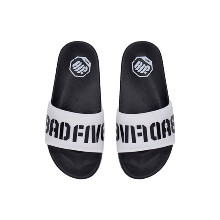 Li Ning Anti-Five BD5 Slide Silent One-Strap Sandals Women Sandals White Black ABTQ002-1