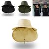 Summer Fisherman Hat With Large Brim For Outdoor Sun Protection And Neck Guard