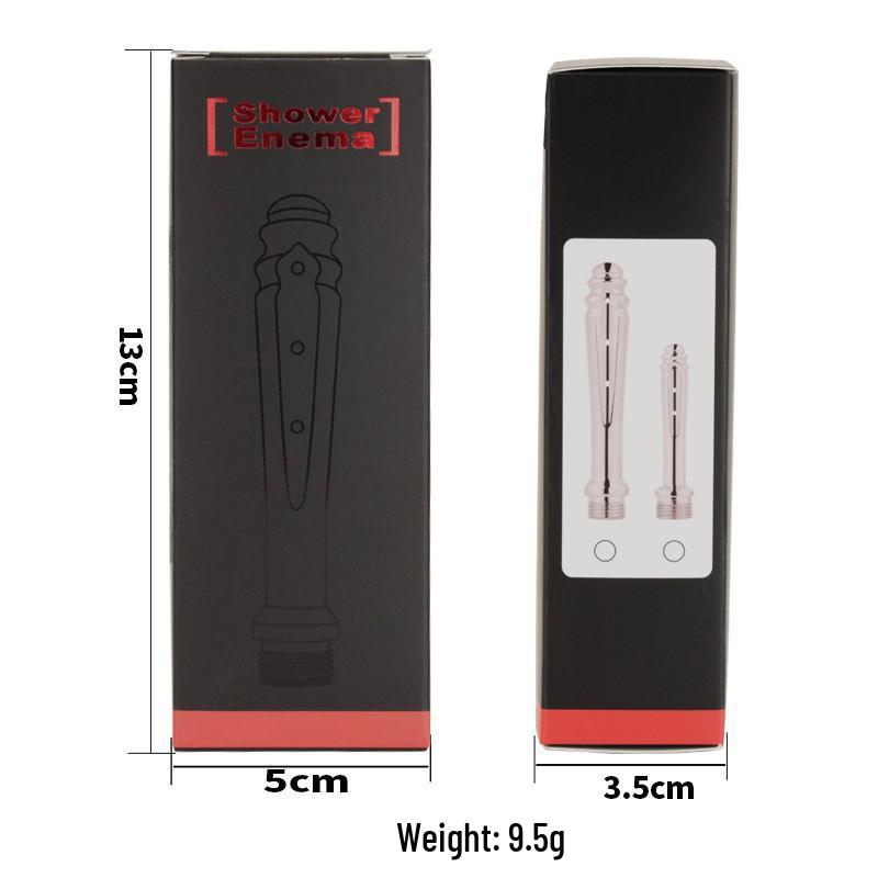 Metal Bead Anal & Vaginal Irrigation Tool - G-Spot Cleaning Enema for Personal Intimate Hygiene