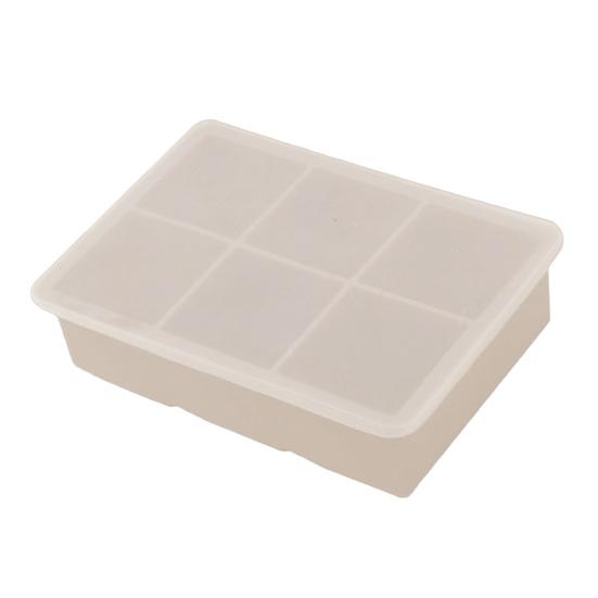 Silicone Ice Cube Tray with Lid 4/6/8 Cavities Easy Release Summer Refrigerator Cocktail Whiskey Ice Maker Press Mold Kitchen Supplies