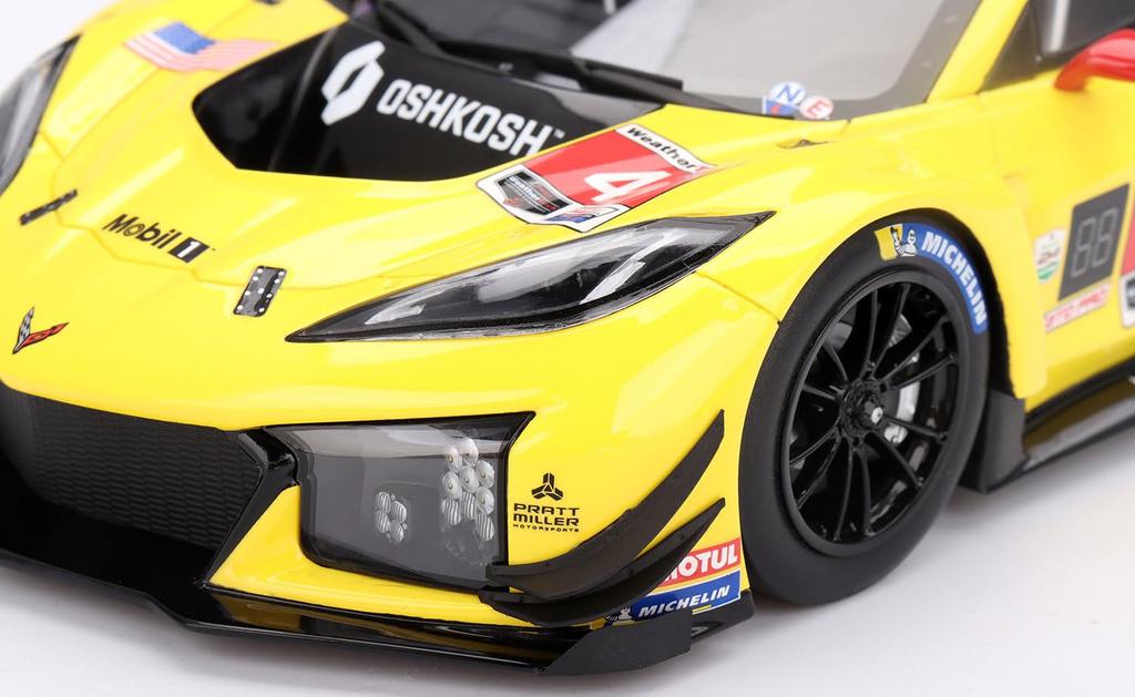 TOP SPEED Chevrolet Corvette Z06 IMSA Daytona 24 Hours 2024 Corvette Racing by Pratt Miller Motorsports Finished Product TS0571 1/18 GT3.R #4