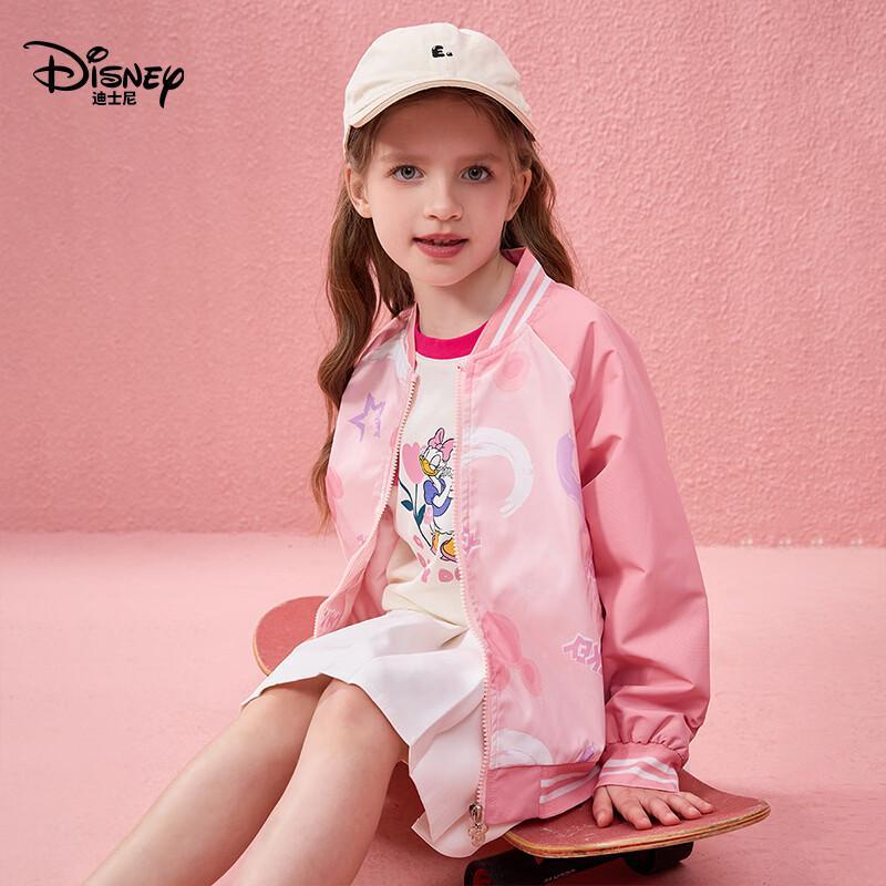 Disney Girls' 2026 Spring Casual Baseball Jacket