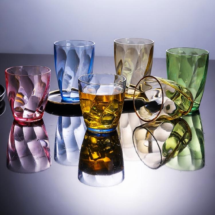 Shatterproof Plastic Water Tumblers Reusable Fruit Juice Beer Champagne Cups