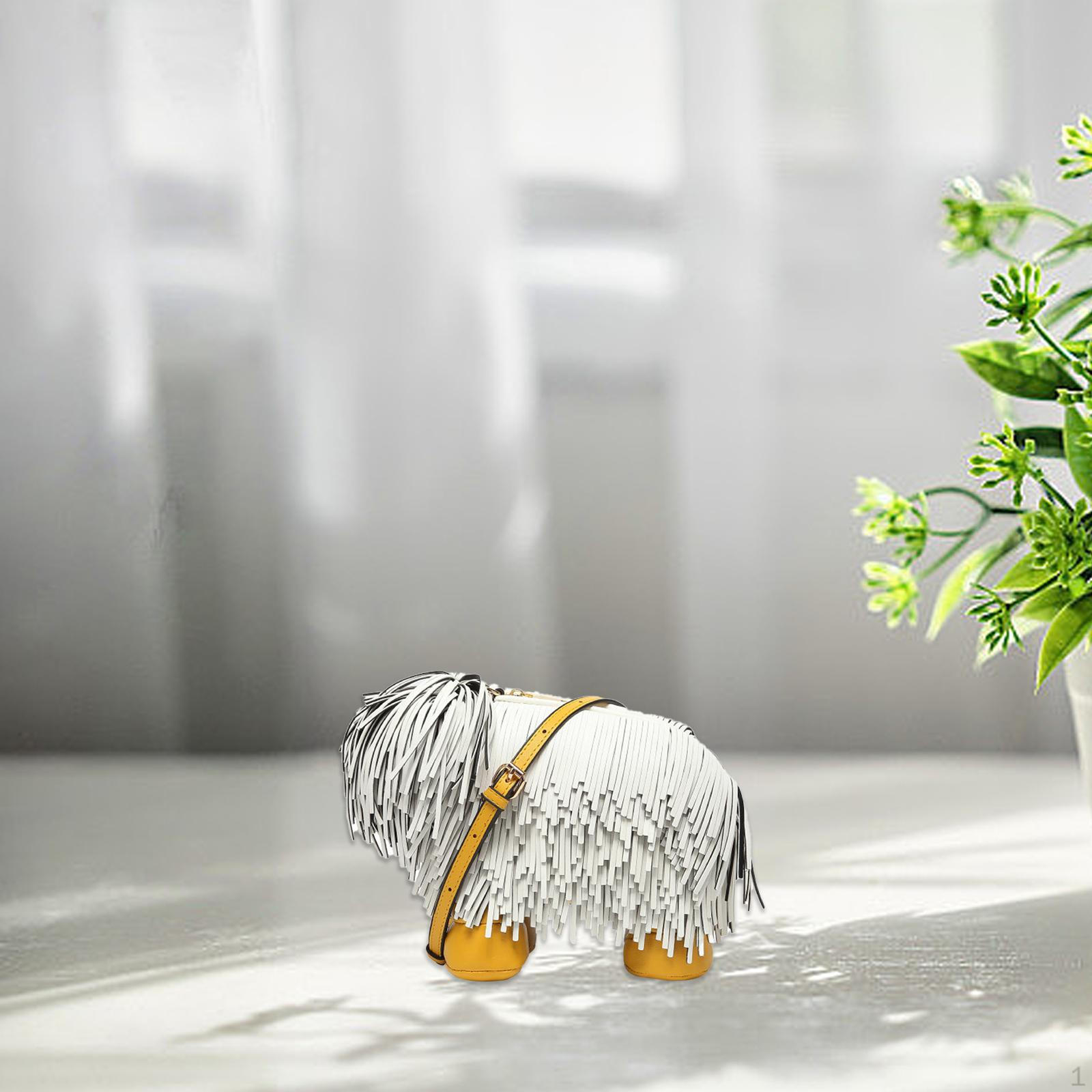 Сумка через плечо в форме собаки для взрослых сумка на молнии для летних путешествий уличных дней рождения белый 6338₽