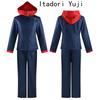 Anime Tokyo Itadori Yuji Cosplay Costume With Hooded Pants For Halloween Outfit School Carnival Uniform