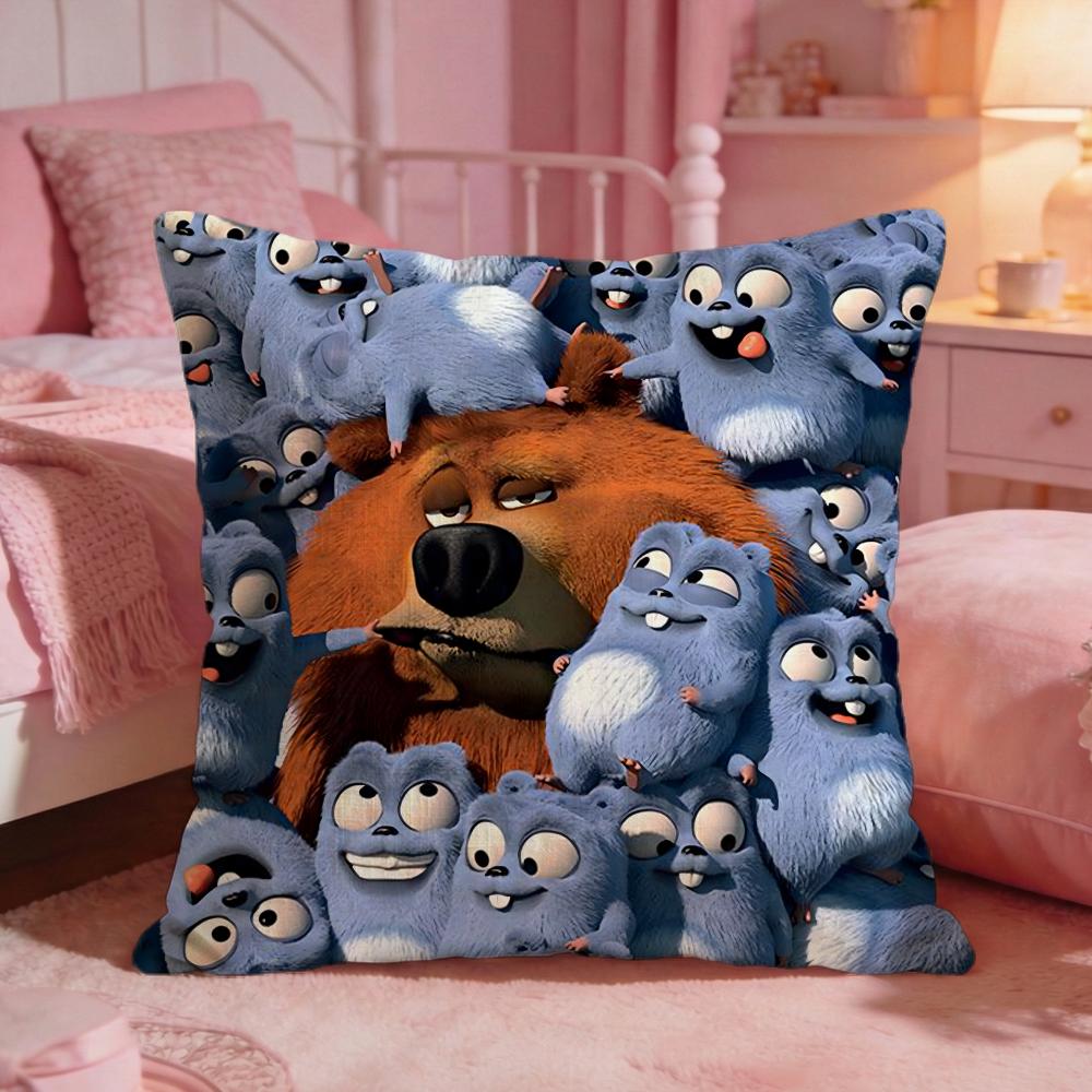 GGrizzy the Lemmingss Cushion Cover Premium Comfort Reversible Pillow Cove Two in One Design for Any Room Car Interior