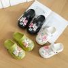 Children Slippers Versatile for Girls Princess Shoes Korean Style 2025 Summer New Kids Beach Shoes Soft Bottom Non-slip Cut-outs