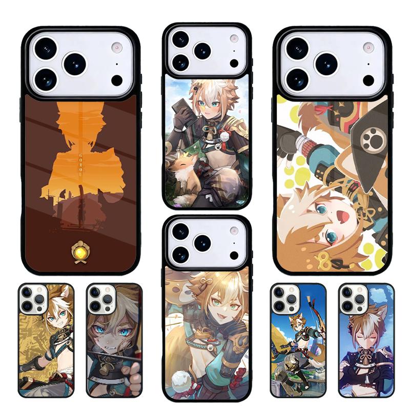 Genshin Impact Gorou Phone Case Cover Compatible with for IPhone 17air 16e 15 14 13 12 11Pro Max 17 Air