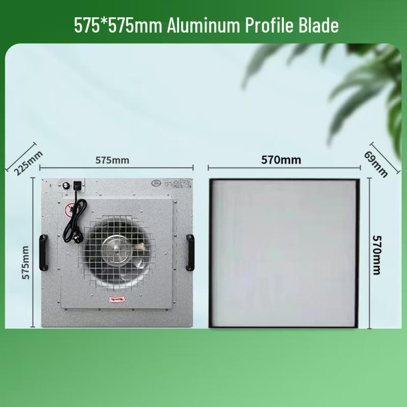 High-Efficiency FFU Air Purifier with Free Shipping and Dust-Free Filter for Clean Booth and Group Control