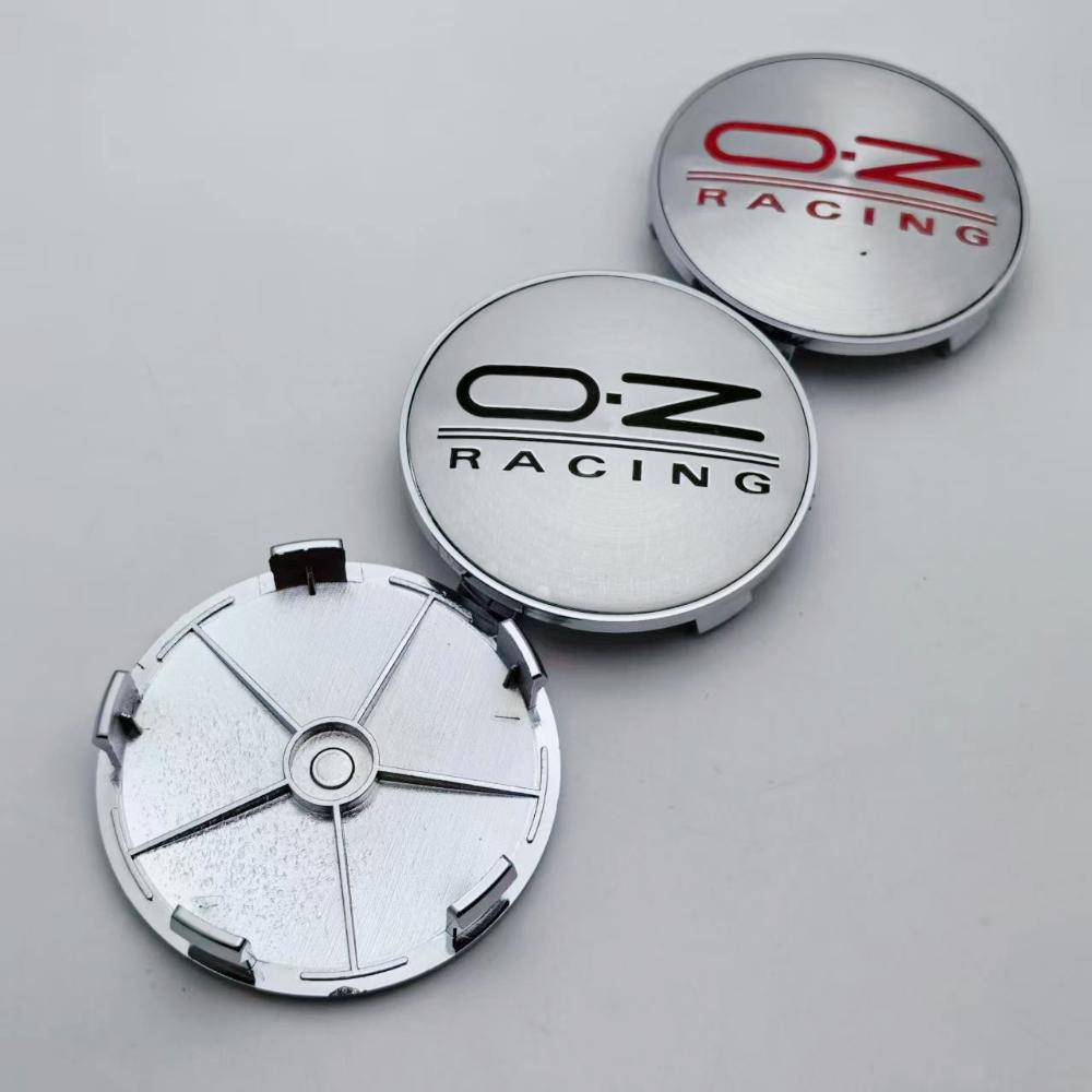 4 Stück OZ Racing Logo Emblem Auto Radnabendeckel 68MM Clips 63MM Räder Radkappe O.Z Abzeichen Felge Radnabendeckel Staubschutz Auto Zubehör