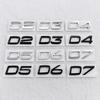 3D Car ABS Rear Trunk Badge Emblem Sticker for D2 D3 D4 D5 D6 D7 Logo V40 S40 S60 S70 S80 V50 Exterior Accessories