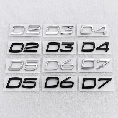3D ABS Zadní znak kufru nálepka logo pro D2 D3 D4 D5 D6 D7 V40 S40 S60 S70 S80 V50 Vnější doplňky