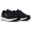 Under Armour Charged Rogue 3 Black Metallic Silver Women Sneakers 3024888-001