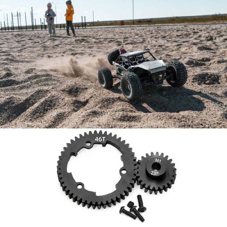 45 Steel Gear Combination 46T 23T For High Speed Remote Control Racing And Extreme Terrain Driving