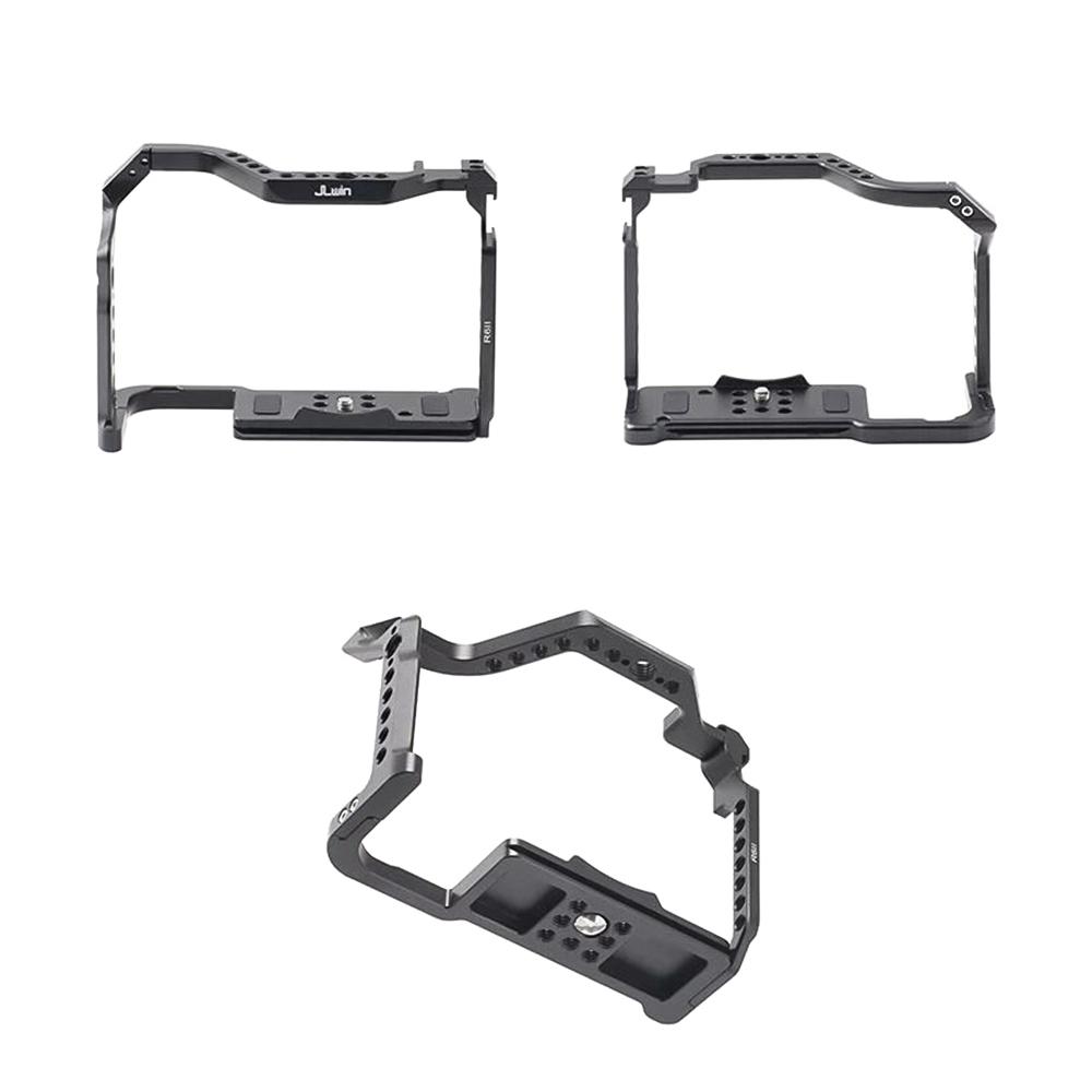 JLwin schützender Kamerakäfig aus Aluminiumlegierung mit Schnellwechselplatte, zahlreiche Kaltschuhhalterungen