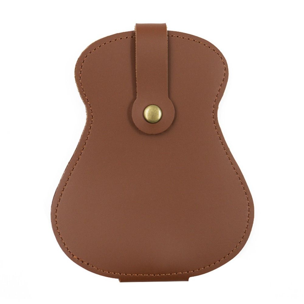 Can Hold 18 Pieces Guitar Picks Holder Case PU Leather Guitar Plectrums Bag  Ukulele