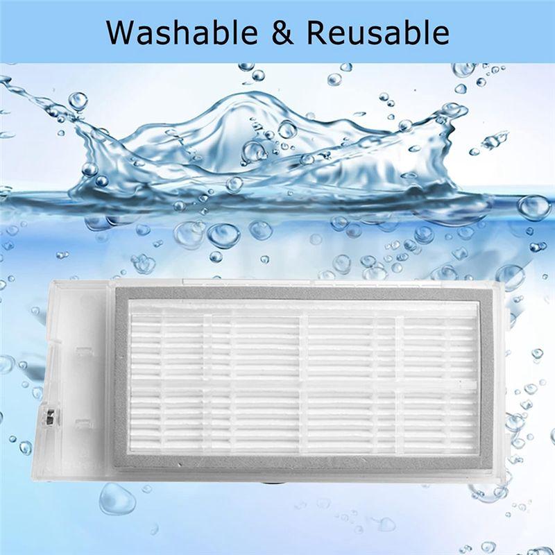 A84X-15PCS For XCLEA H30 Plus/H40 Plus Robot Vacuum Cleaner Replacement Main Side Brush Hepa Filter Mop Cloth Dust Bag